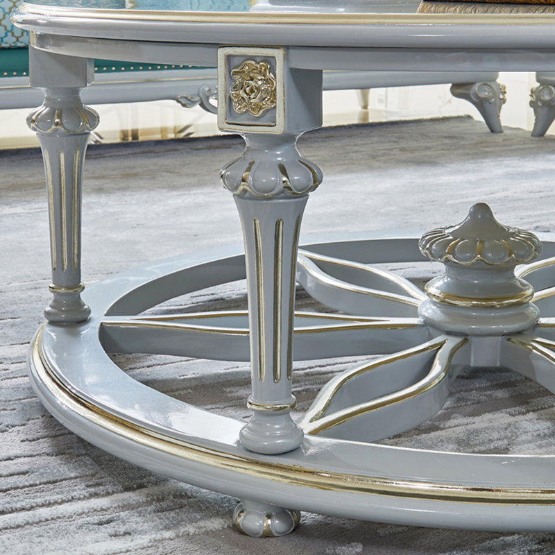 Table basse en bois massif European Style Villa