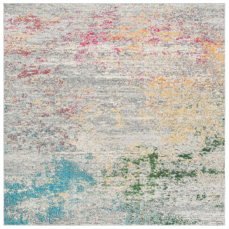 Riccio One-of-a-Kind Machine-made Power Loom Gray/Gold Area Rug