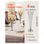 Vase de table de mariage en forme de trompette de mariage en acier argenté, haut support floral de 20 pouces pour décoration de table de banquet