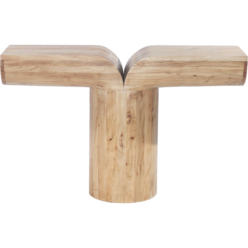 Holcman 48 Console Table, Oak/Natural Oak
