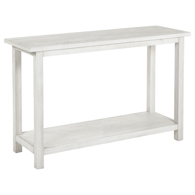 Castleton White Wood Entryway Sofa Console Table