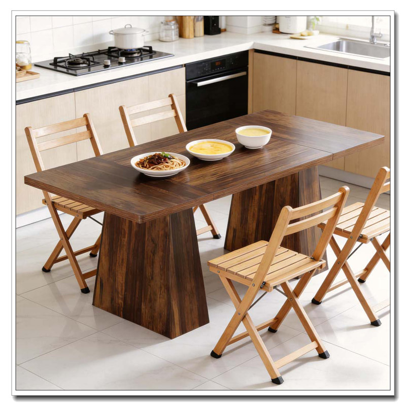 Table de cuisine, table basse, Marron foncé