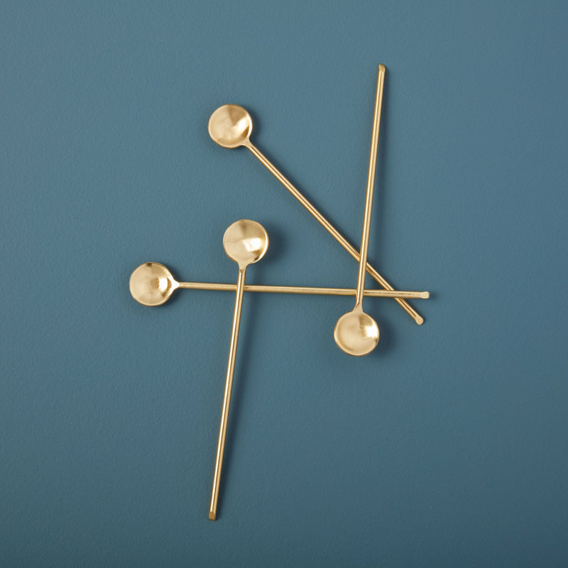 Luxe Thin Long Spoons, Set of 4