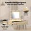 Glass Medium Mirror Vanity Table-1651553470