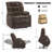  Dual Motor Lay Flat Power Lift Recliner Chair for Elderly, Electric Recliner Lift Chairs for Adults with Cup Holders, 400lbs Heavy Duty Power Recliner Sofa with Heat and Massage, Burgundy-129175862-129175861