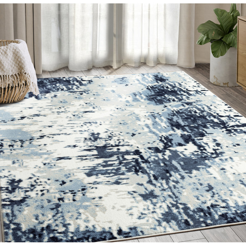 Abstract Indoor Rug, Rectangle 5'3" x 7'6"