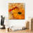 'Golden Gerbera 2' by Art Licensing Studio Canvas Wall Art