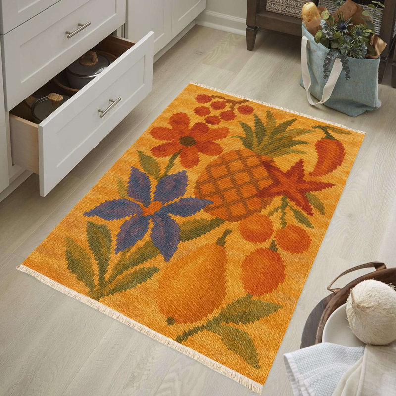 Sunkissed Kitchen Fruit & Flower Rug