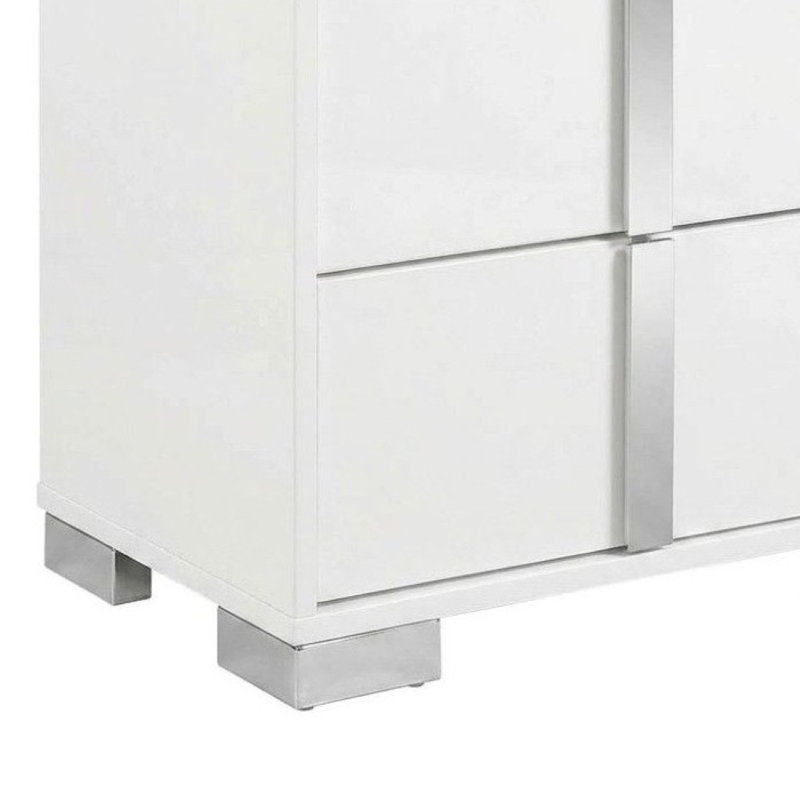 Carson White 2 Drawers 23.5In. W Nightstand, White