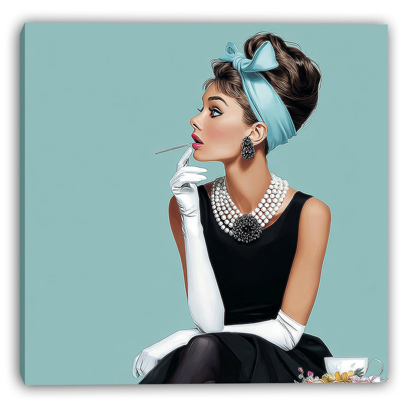 «Pearl Elegance», art mural sur toile tendue, H 40 po x l 40 po