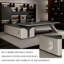 Bureau en L 86,61 po en bois manufacturé gris-562861846