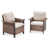 Beige Cushion/Brown Frame selected