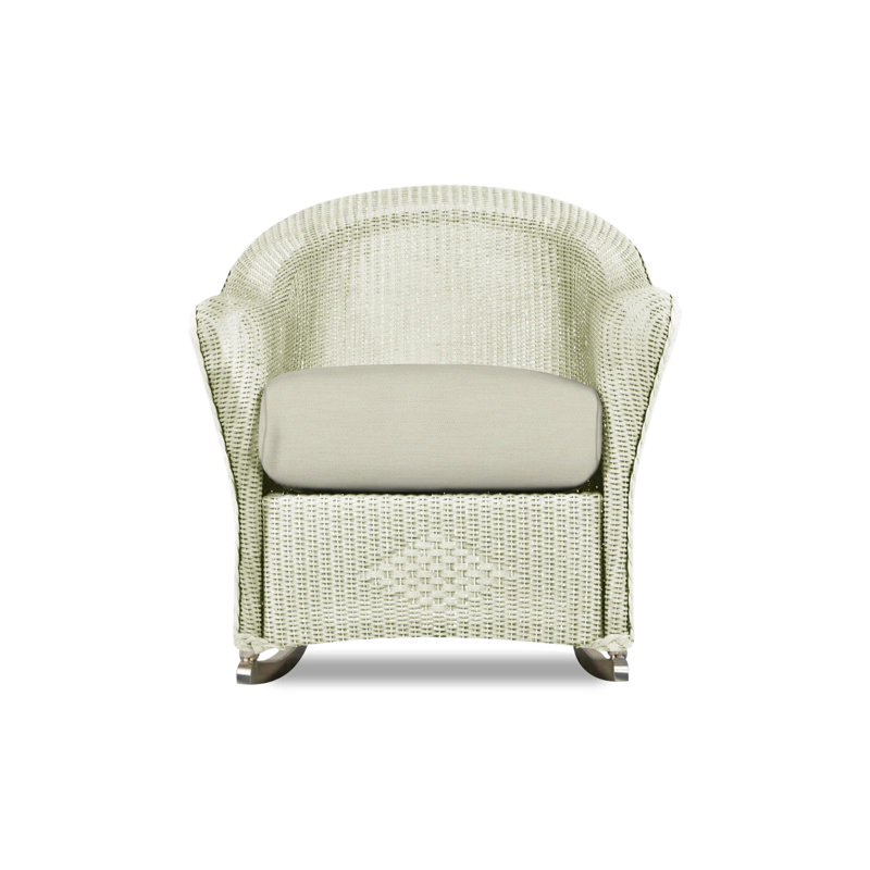 Reflections Outdoor Rocker Chair, Ivory, Demo Stone
