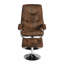 Fauteuil inclinable pivotant en similicuir Furquhart