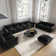 Ensemble de canapé modulaire en tissu 4 pièces Nedek