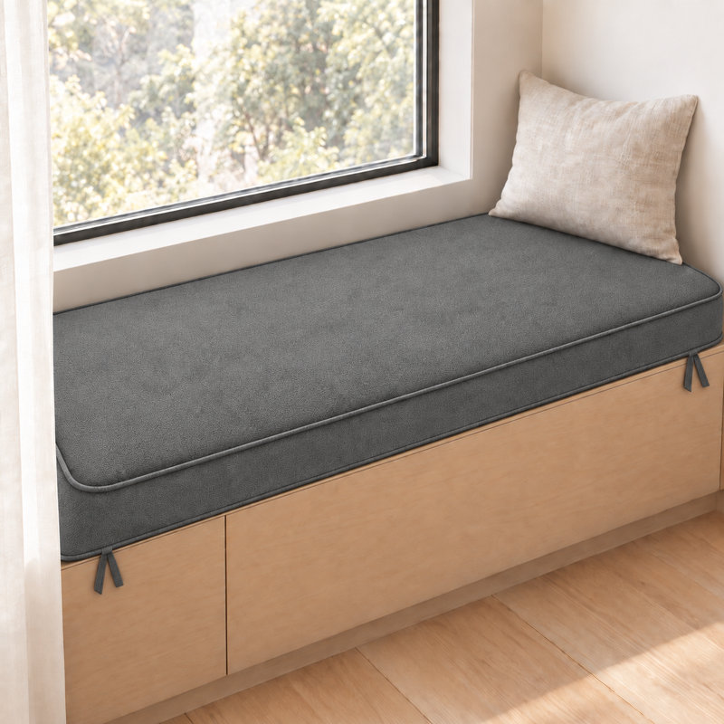 Coussin de siège de patio 3 po H 3 po, 20x76Inch, Gris foncé