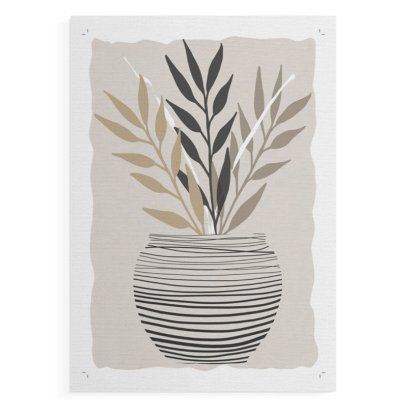 Palm Arrangement I - Impression sur toile seulement - NON-CADRE, H 18 po x l 12 po