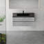 Meuble-lavabo flottant 48 po avec lavabo, rangement mural moderne