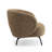 Jura Foam Upholstered Solid and Manufactured Wood Frame Lounge Chair with Gold Metal Legs-325395123