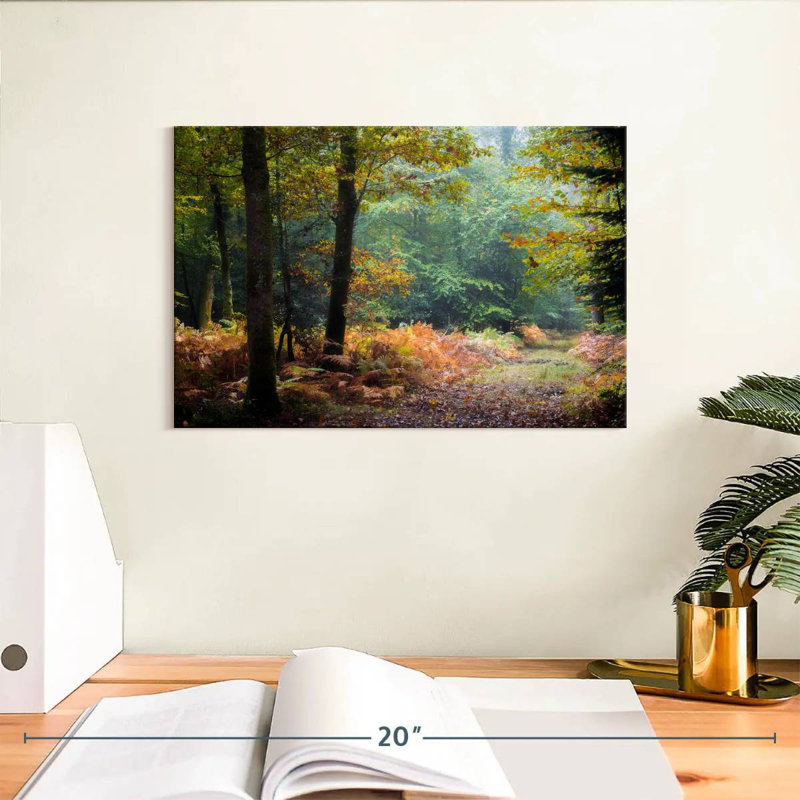 Harnek, feuilles d'automne de la forêt, H 8 po x l 12 po