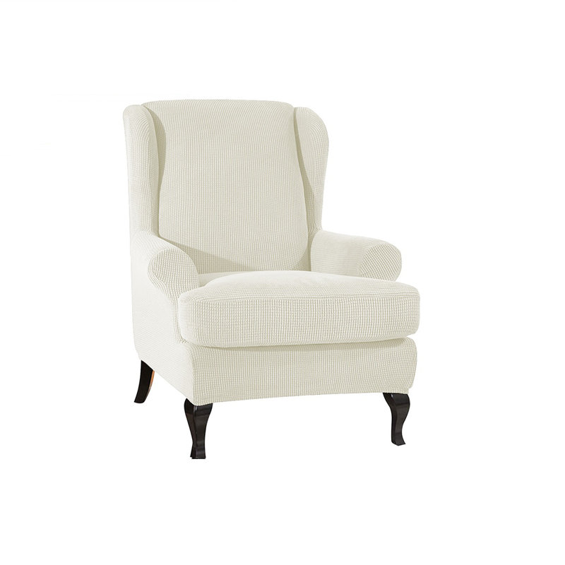 T-Cushion Armchair Slipcover, White