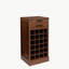 armoire de bar à vin 24 pièces brun noyer