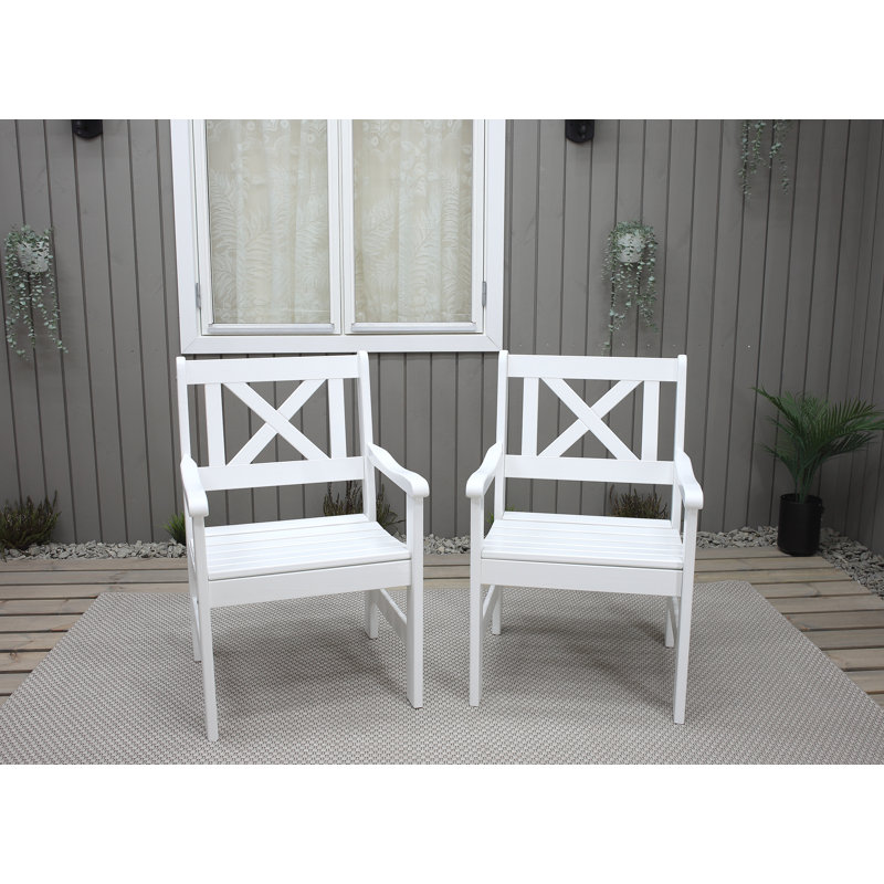 Ardilla Patio Dining Armchair, White