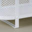 Plateau de meuble-lavabo en métal blanc