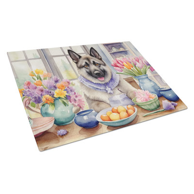 Planche à découper en verre décoratif