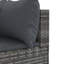 Ensemble de patio 7 pièces avec coussins en polyester gris Latitude Run®-288390565-288390585-288390584