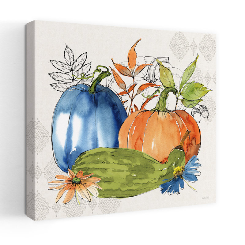 Fall Sweet Fall II Contemporary Autumn Art, 18" H x 18" W