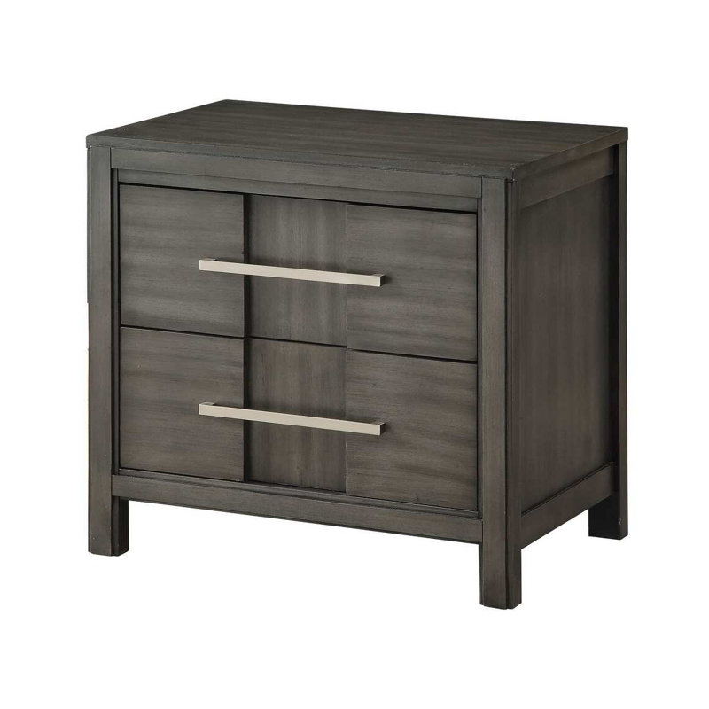 Nightstand, Gray, Gray
