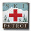  «Ski Patrol» par Elizabeth Tyndall, art mural sur toile, 37 po x 37 po