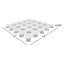 Carreau de mosaïque de plancher et de mur en porcelaine brillante blanc octogonal 12 po x 12 po Ackland