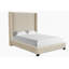 Grand lit tapissier dans une boîte beige-378224917-378224916