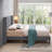Benzonia Upholstered Wingback Bed