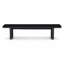 Banc en polyfibre 78,7 po noir mat intérieur / extérieur Balictar-132626069-132626073