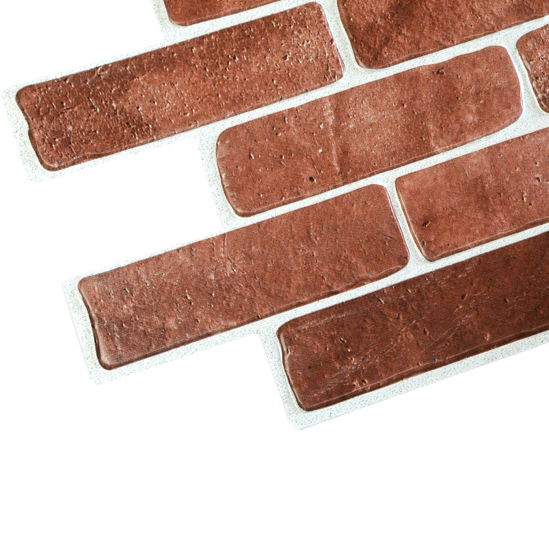 19" x 40" 3D Wall Panel (10-Pack), Vintage Brown