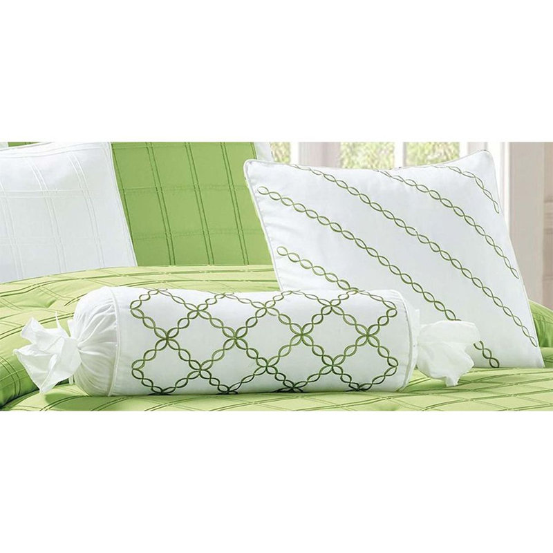 Dana Traditional Comforter, Cal KingFull Comforter + 8 Additional Pieces, Lime