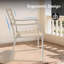Ensemble de 2 chaises de salle à manger d'extérieur en métal toutes saisons-899210278