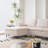 U-Shaped sectional sofa with double chaises