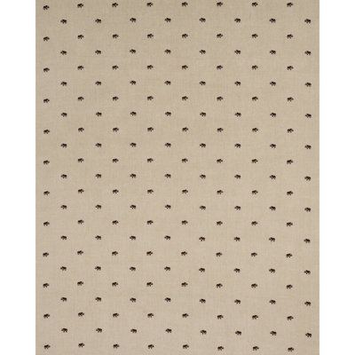 Schumacher x Marie-Chantal Buffalo Embroidered Linen Fabric