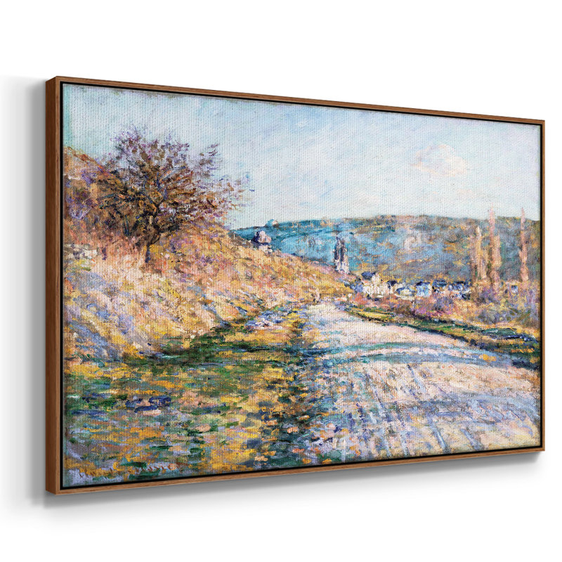 Monet, H 25 po x l 37 po x P 2 po, Noyer