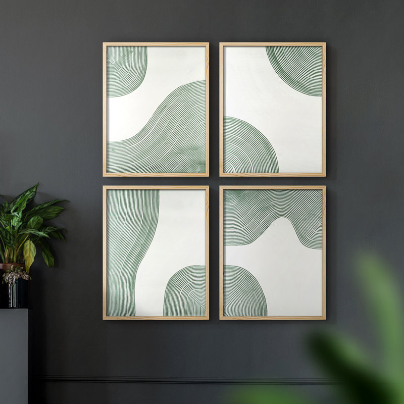 «Spring Wildflowers II», 4 pièces sur papier