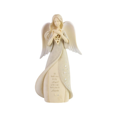Enesco Foundations Hold You in Heaven Bereavement Angel Figurine 8.07 Inch