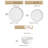 12 Piece Porcelain China Dinnerware Set - Service for 4