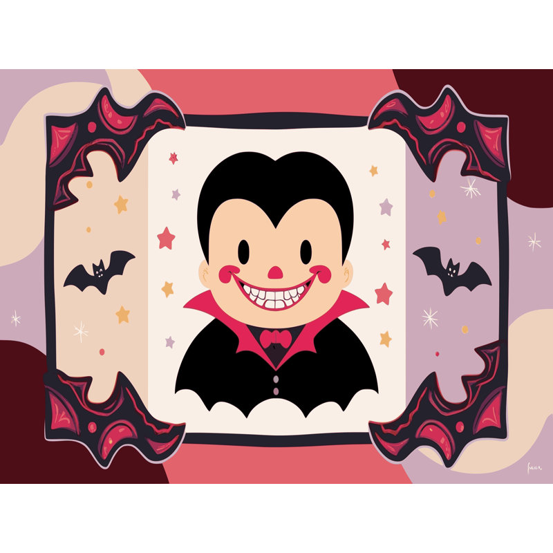 Tapis de vacances d'Halloween The Holiday Aisle®, Rectangle de 5 pi x 8 pi