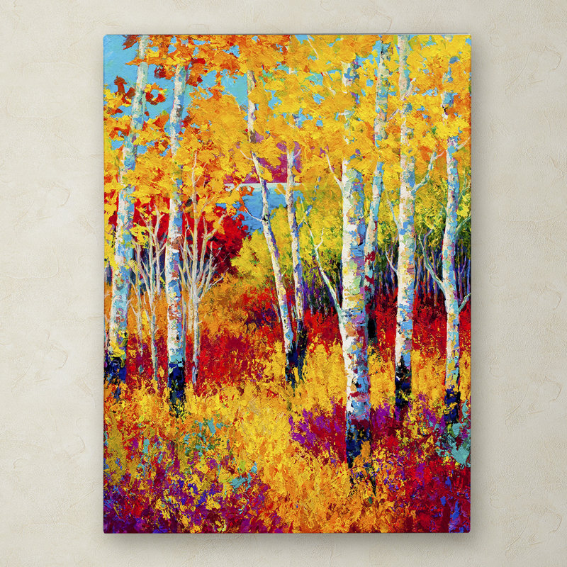 Art mural sur toile tendue - "Autumn Dreams" de Marion Rose pour décoration de salon, de chambre à coucher ou de bureau - 35 x 47
