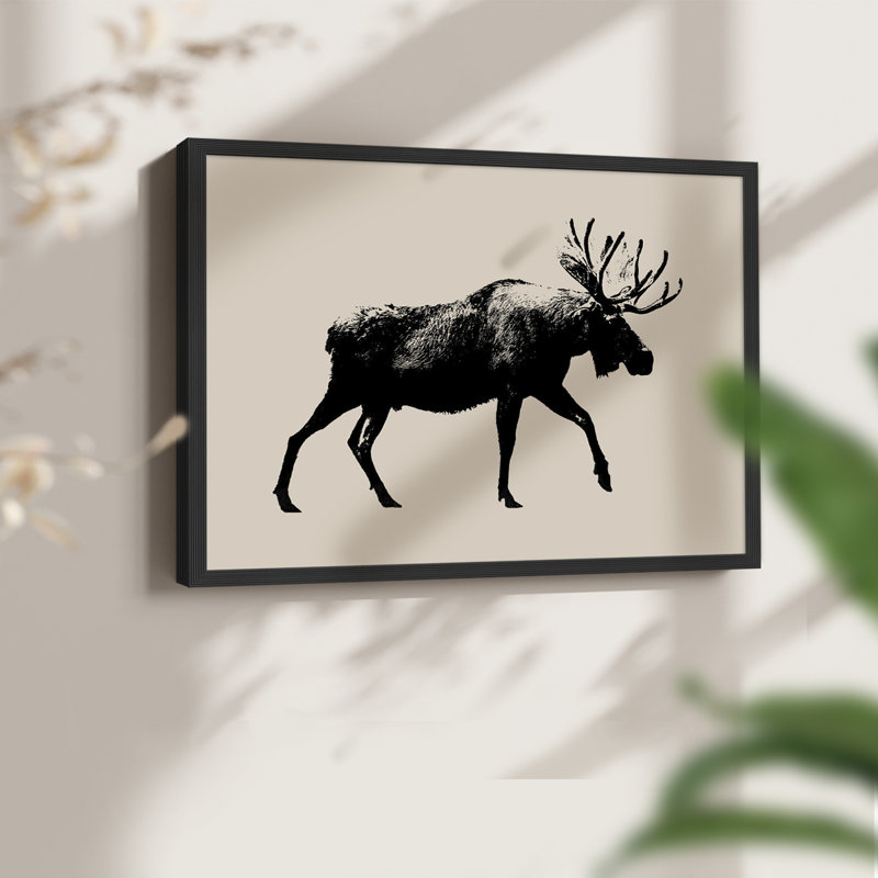 Wild Ambler I -Framed Print - Restickable, Black, 8" H x 10" W
