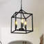 Luminaire suspendu industriel Doersten Lantern Chandelier Black